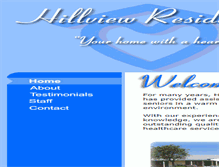 Tablet Screenshot of hillviewresidence.com